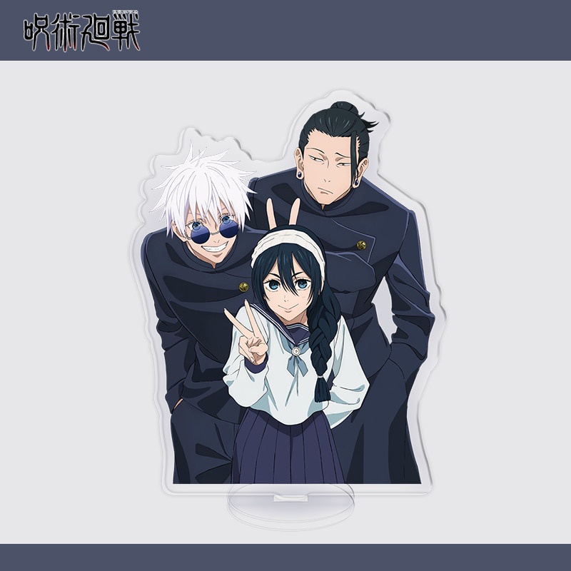 Mô hình Standee Cool Anime Jujutsu Kaisen Gojo Satoru Geto Suguru Inumaki Toge Acrylic in hình nhân vật 2 mặt rõ nét