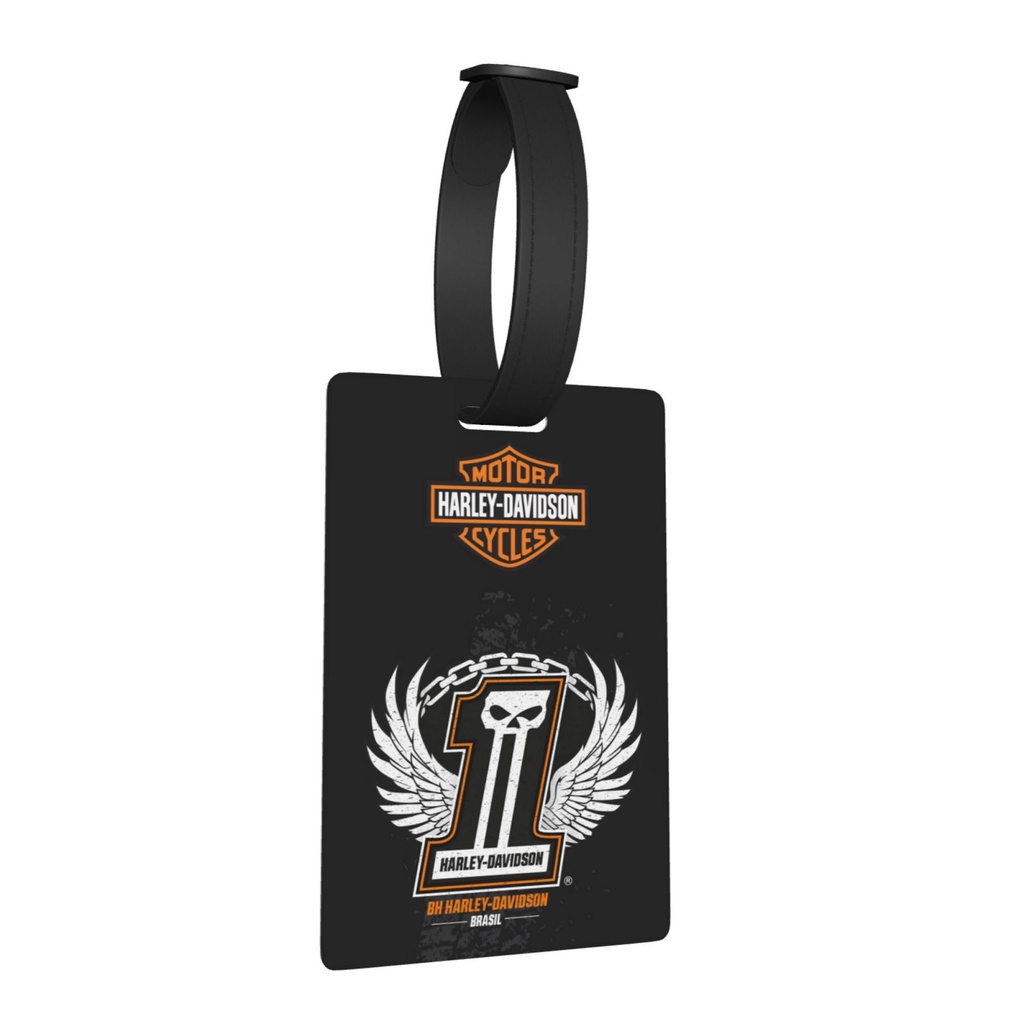 Thẻ Hành Lý Bằng Nhựa pvc 5.4 * 8.5cm In Chữ harley davidsons