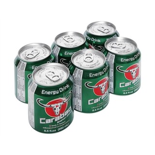 6 lon nước tăng lực Carabao 250ml (Trâu Xanh)