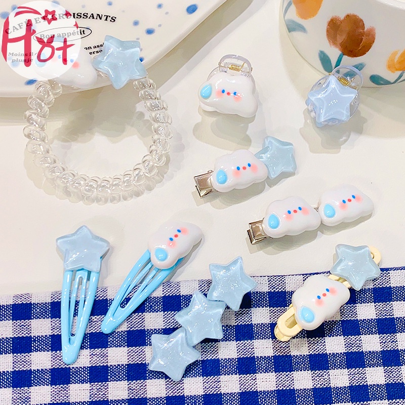 Jr Kẹp Tóc Hình Đám Mây / Ngôi Sao / Đám Mây Dễ Thương Cho Bé Gái vn