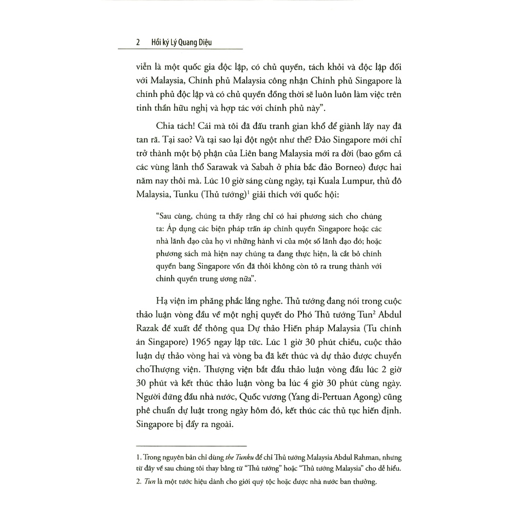 Sách Hồi Ký Lý Quang Diệu - Tập 1: Câu Chuyện Singapore