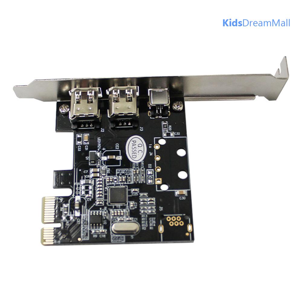 Card video Pcie 1x Sang 16x 1394 Kèm 6 pin Và Thẻ Chuyển Đổi 4 pin