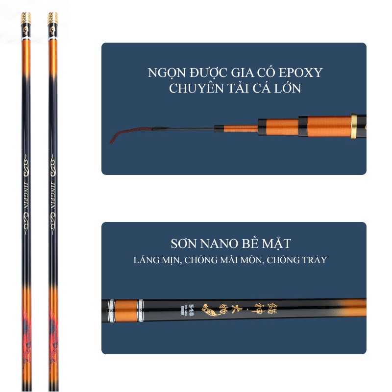 Cần câu tay Đế Vương Chư Hầu 6H- 19i - Giá rẻ chất lượng tốt BB21