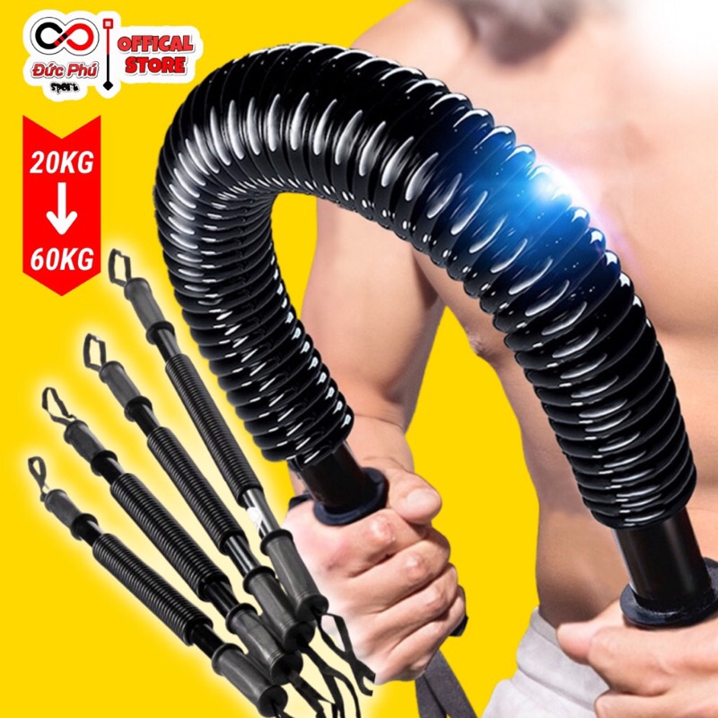 Đồ Long Đao 100kg Cao Cấp 1k Welike Gậy Lò Xo Titan 20kg 30kg 40kg 50kg 60kg 70kg