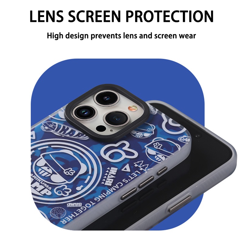 Ốp Điện Thoại Nhám Chống Sốc In Hình Gấu Cho iphone 15 pro max 15 pro / 15