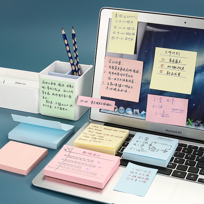 M&G giấy note ghi chú  Set 100 Nhãn Dán Ghi Chú 4 Màu 76 * 76mm 4 Màu