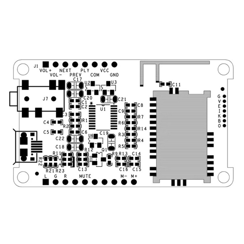 Kiki Bảng Mạch Khuếch Đại Âm Thanh bluetooth 5 0 qcc3031 3034 aptxhd Cho Loa diy