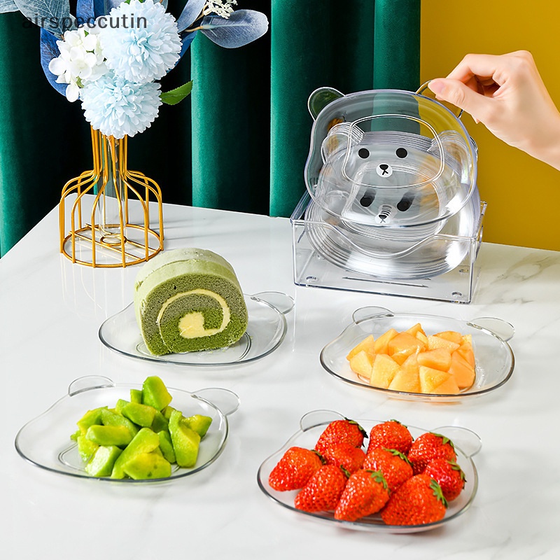 Airspeccutin 1 Khay Đựng Thức Ăn Khô / Trái Cây Hình Gấu Đáng Yêu Cho Tiệc Kẹo Bánh Ngọt