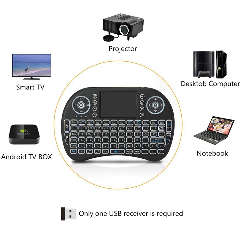 Bàn Phím Không Dây mini Cho laptop / pc / Tablet / windows / mac / tv / xbox / ps3 / raspberry / phone Điện Thoại