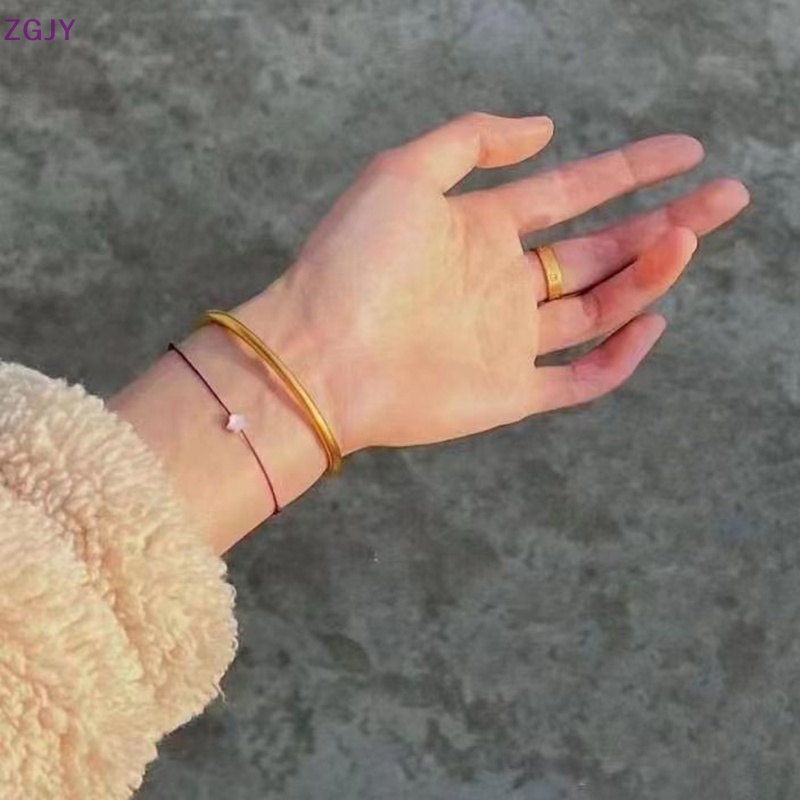 Vòng Tay Dây Đỏ May Mắn Mặt Ngôi Sao Năm Cánh Có Thể Điều Chỉnh Cho Bạn Bè Mới