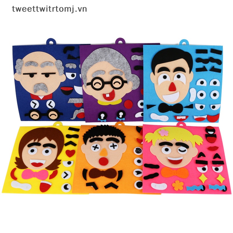 Đồ Chơi Bảng Cảm Xúc Thay Đổi Gương Mặt tomj diy Đồ Chơi Dạy Học Hoạt Động Cho Trẻ Mẫu Giáo vn