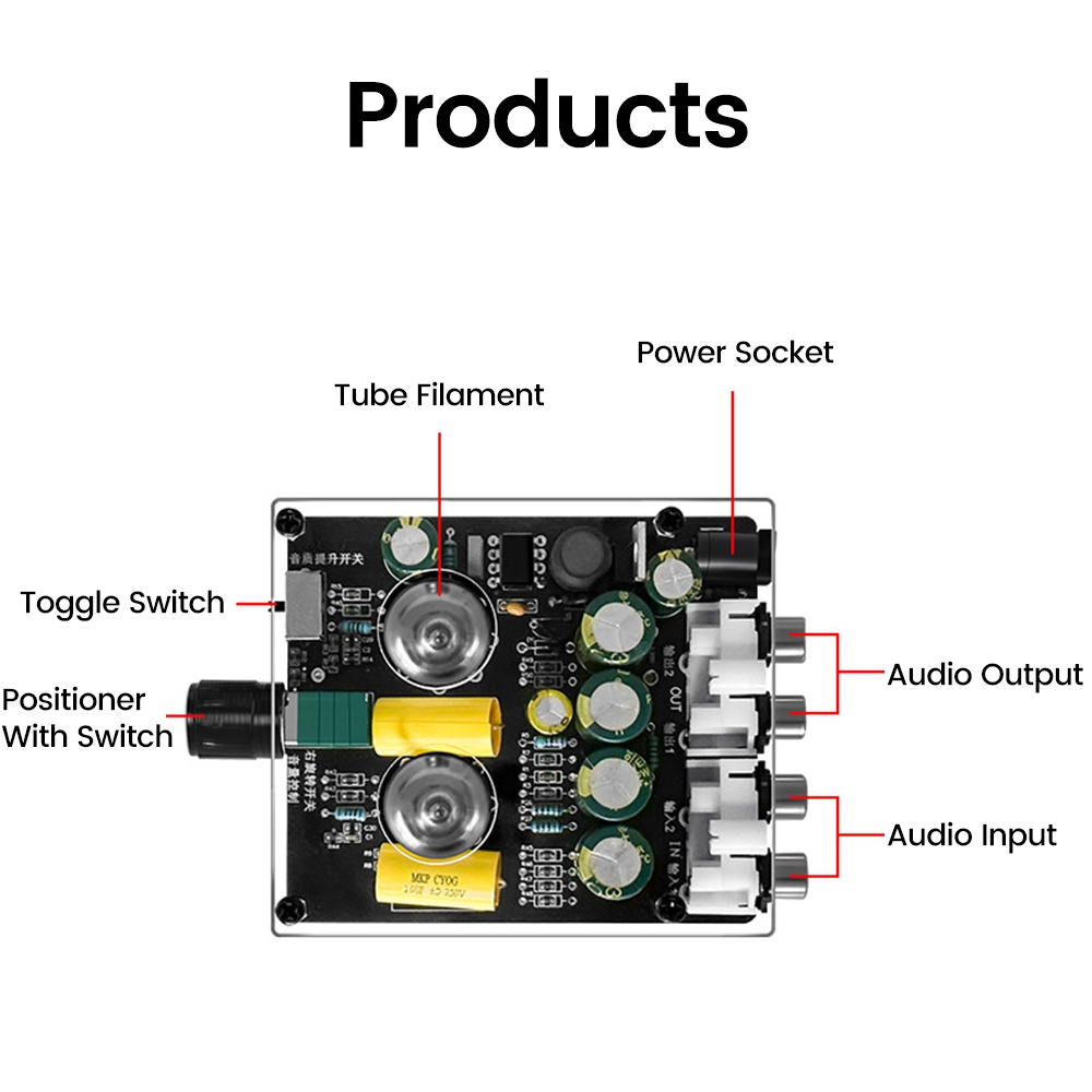 DIYMORE Mạch Khuếch Đại Âm Thanh hifi dc12-16v Phiên Bản Nâng Cấp 6k4