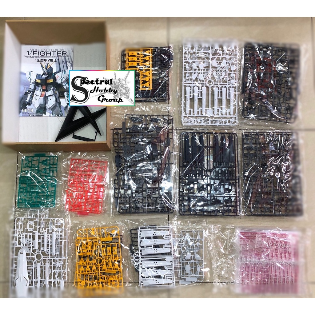 Mô hình lắp ráp Fighter 6619 Rx93 Nu KA double fin funnel MG 1/100 kèm Base + Decal