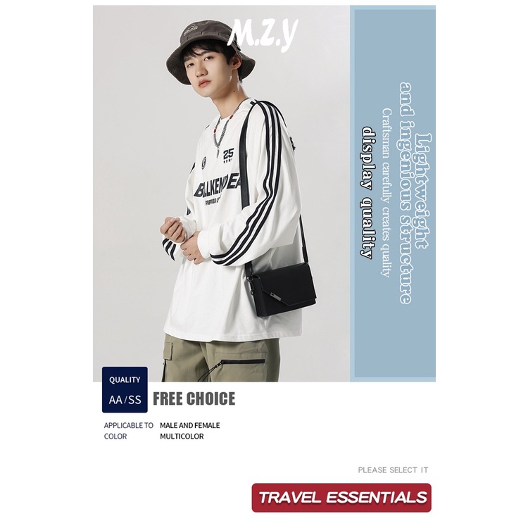 JINRU túi nam đeo chéo to túi nam thời trang 2023 NEW túi nam đeo chéo công sở Vintage Đa chức năng Đơn Giản NDJ23A0OJ1 42Z231021