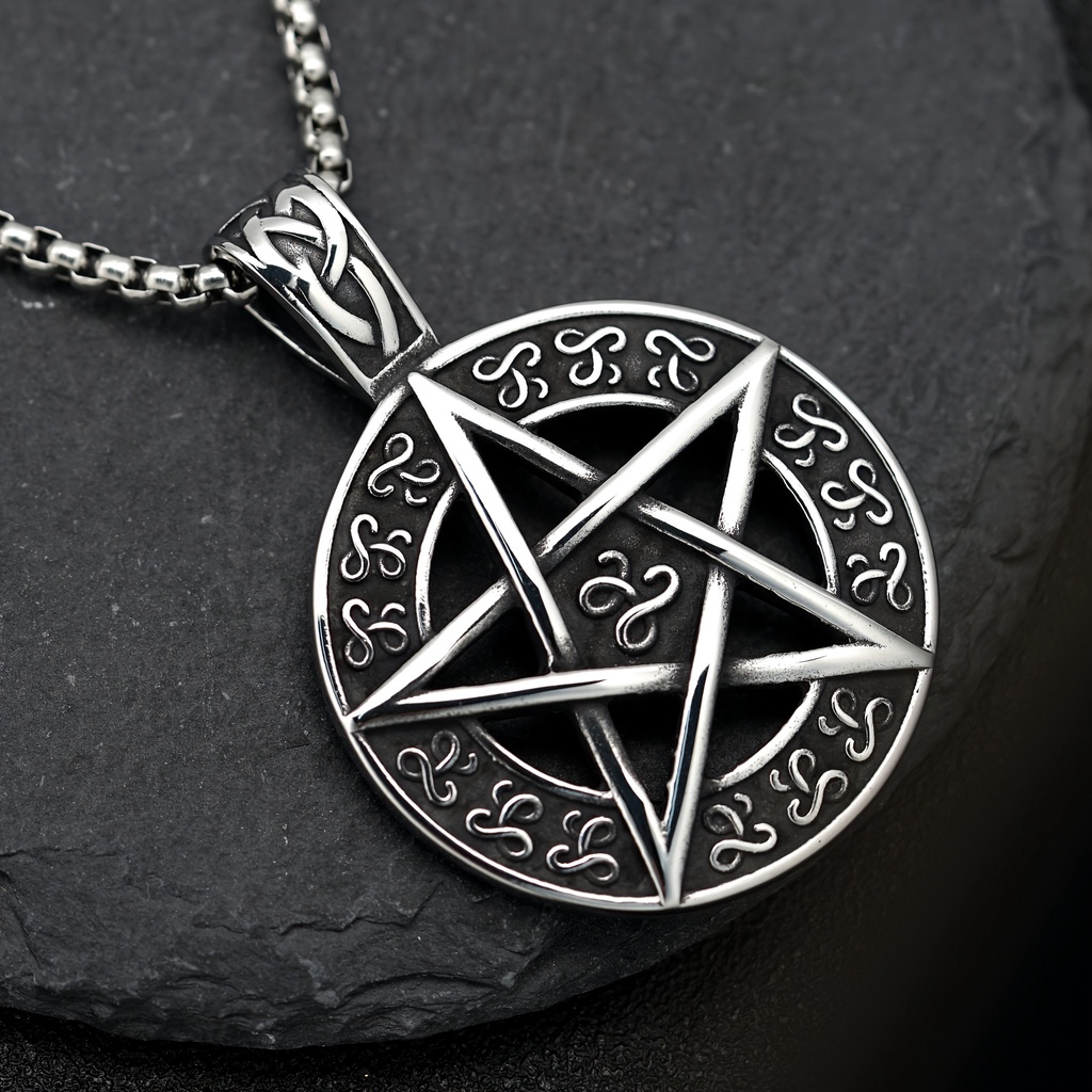 Vòng cổ Mặt Hình Lục Giác Thời Trang Cho Nam