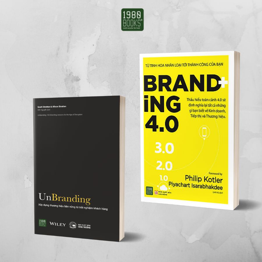 Sách: Combo 2 cuốn Unbranding + Branding 4.0