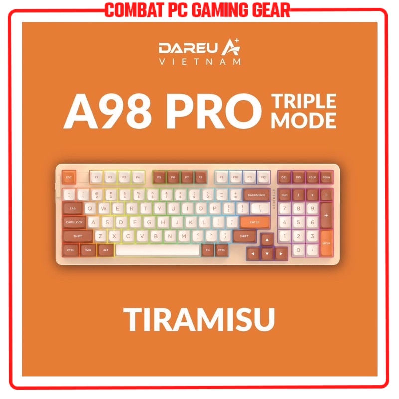 Bàn phím cơ không dây Dareu A98 PRO  hàng chính hãng