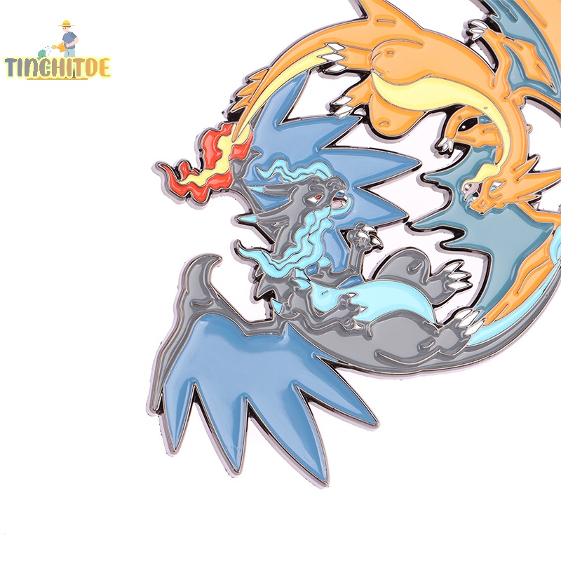 Ghim Cài Áo Kim Loại Hình pikachu Hoạt Hình Đáng Yêu  pokemon charizard rayquaza