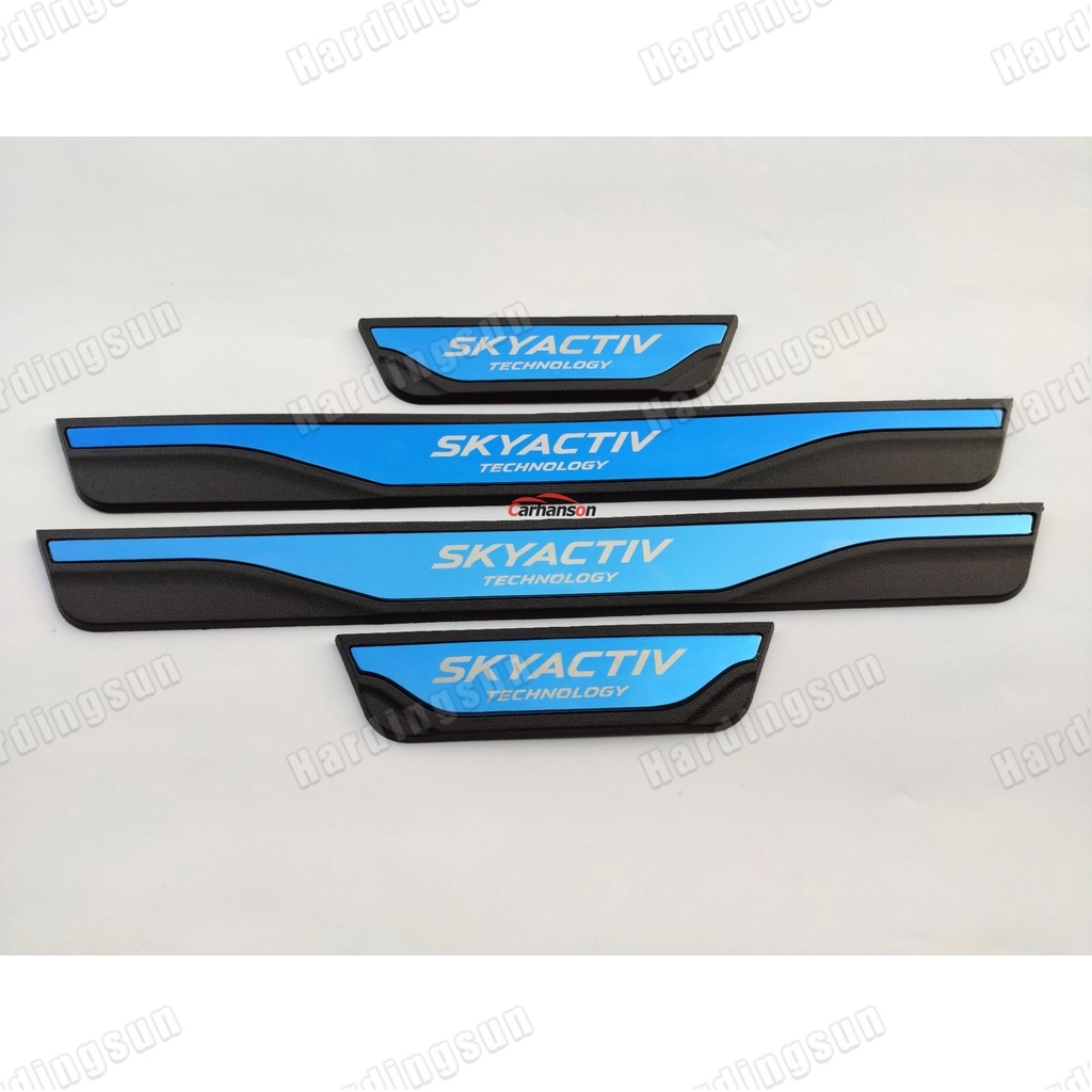 Miếng Dán Bảo Vệ Bàn Đạp Cửa Xe Hơi Bằng Thép Không Gỉ Cho mazda 3 6 cx30 cx5 2013-2023