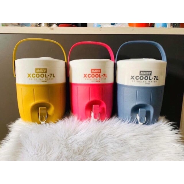 BÌNH ĐÁ GIỮ NHIỆT 7L XCOOL NHỰA DUY TÂN CHÍNH HÃNG - BÌNH ĐÁ GIỮ NHIỆT NÓNG LẠNH CÓ VÒI NHIỀU MÀU