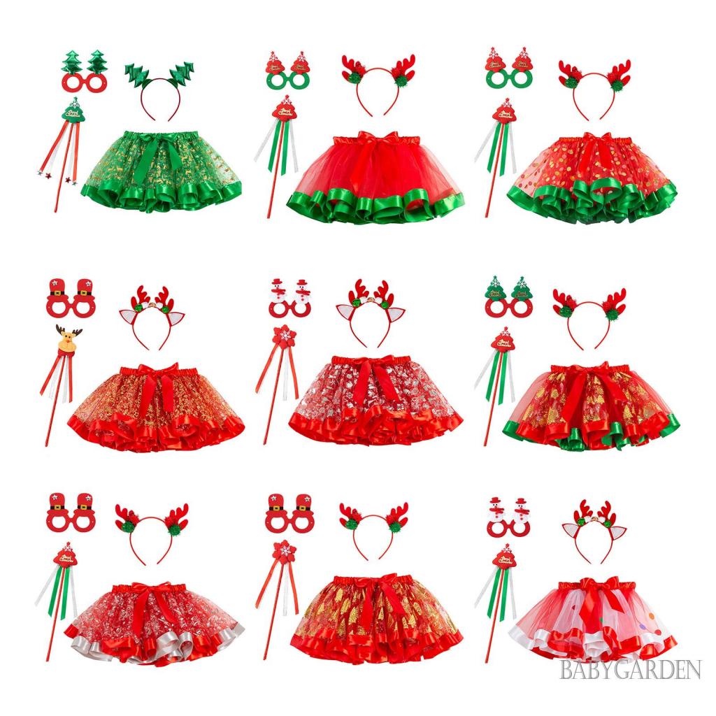 Set Đồ Hóa Trang Phong Cách Giáng Sinh Dễ Thương Cho Bé 2-8 Tuổi