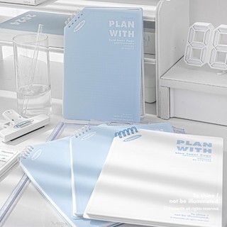 Sổ Tay Lò Xo Góc Xiên Dạng Lật Planwith Oblique 60 Trang Giấy Grid/ Line Định Lượng 100 GSM