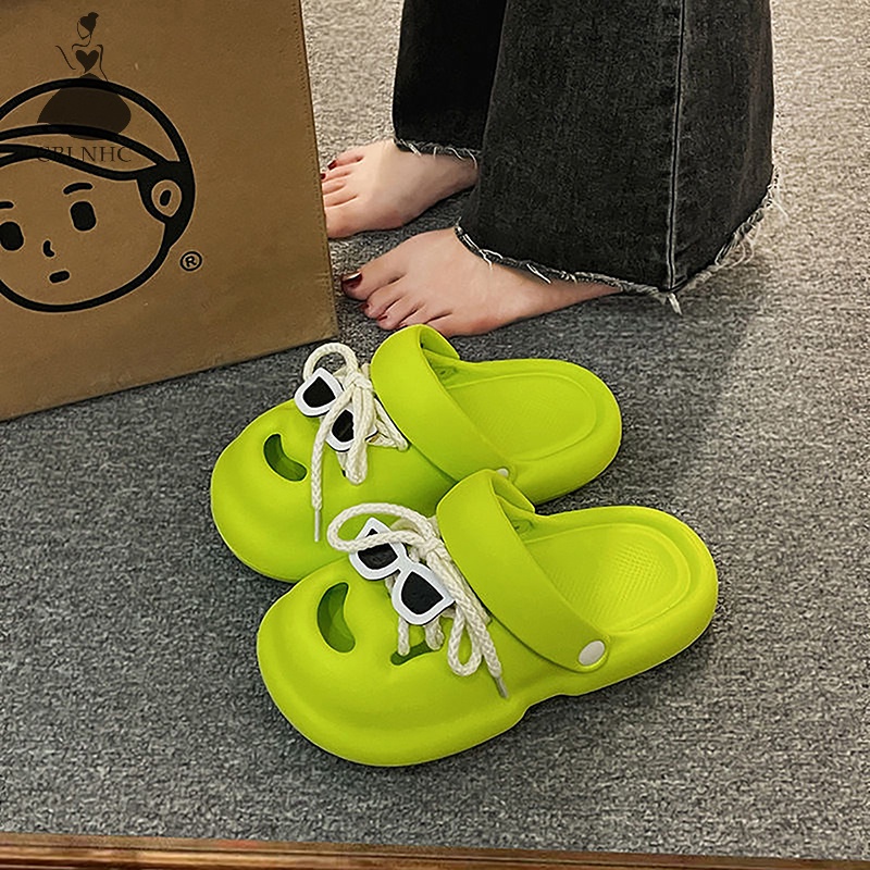 Crlnhc Dép Lê Hình Đôi Mắt Hoạt Hình Vui Nhộn Chống Trượt Chống Thấm Nước Thời Trang Cho Nữ vn