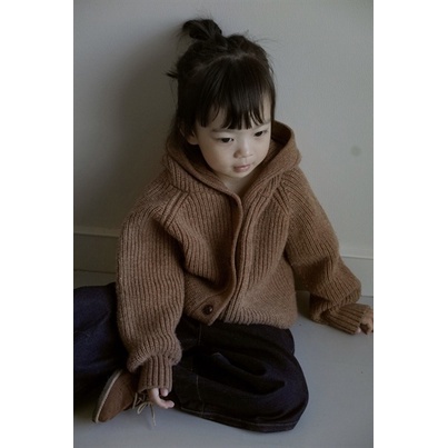 Áo khoác len Hàn , Áo khoác len có mũ cho bé trai, bé gái