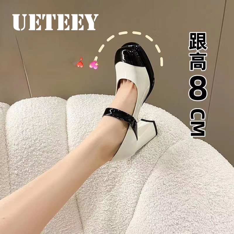 UETEEY  giày búp bê đế cao lolita giày Mary Jane Đế da mềm đế thời trang Dễ dàng phối đồ Thoải mái Phong cách đơn giản Thể thao và thời trang FLF23A0XUI 43Z231026