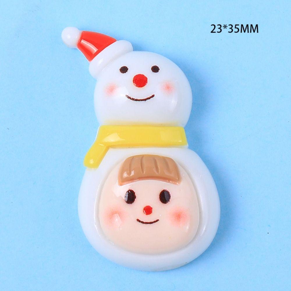 Set 5 Kẹp Tóc Nhựa Hình Ông Già Noel / Thỏ / Cây Thông / Người Tuyết Hoạt Hình Giáng Sinh