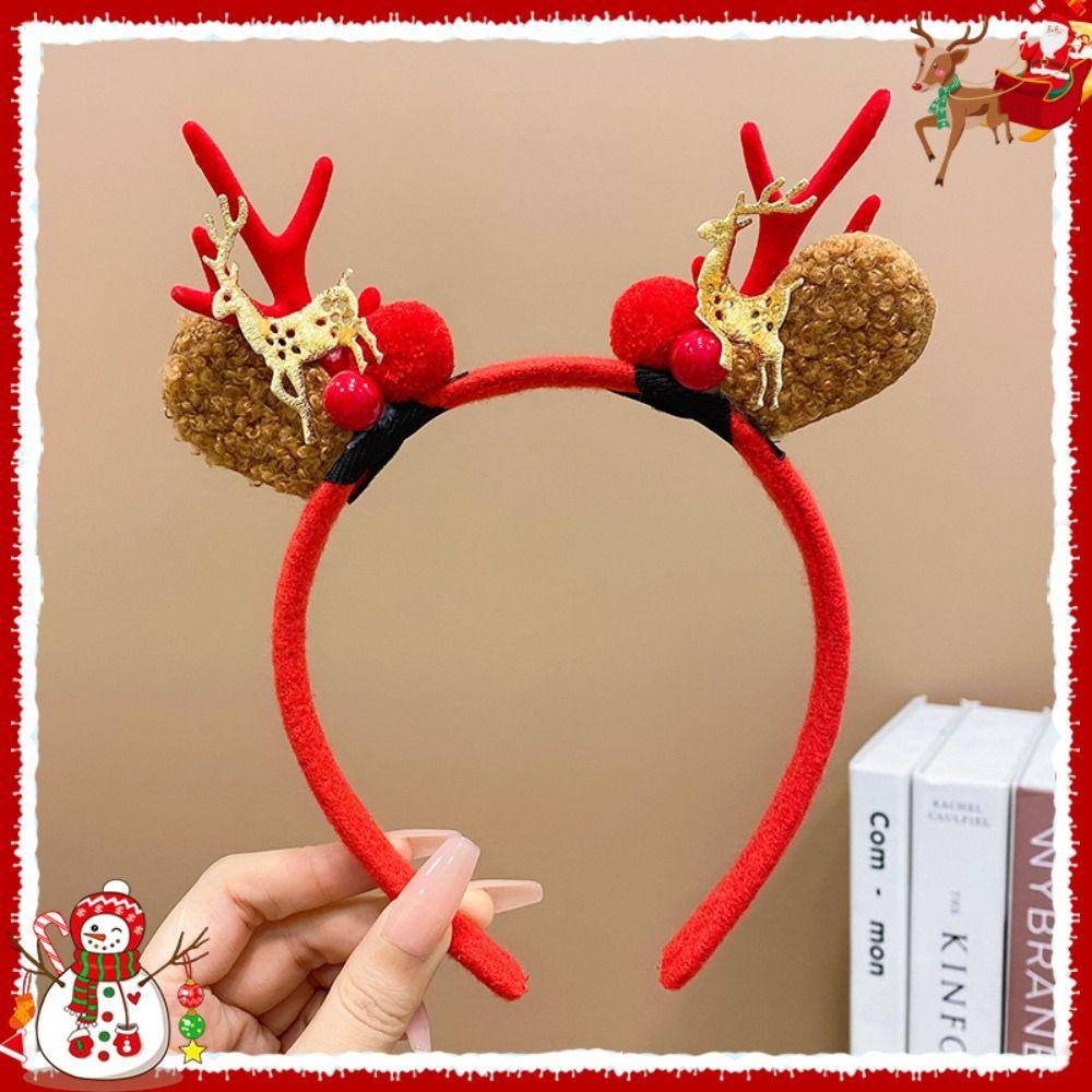 Băng Đô Cài Tóc Hình Sừng Hươu Hóa Trang Giáng Sinh