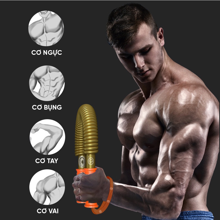 Gậy Lò Xo Đồ Long Đao Tập Tay Màu Vàng Gold Suppercheap_store - Tăng cường sức mạnh cơ tay hiệu