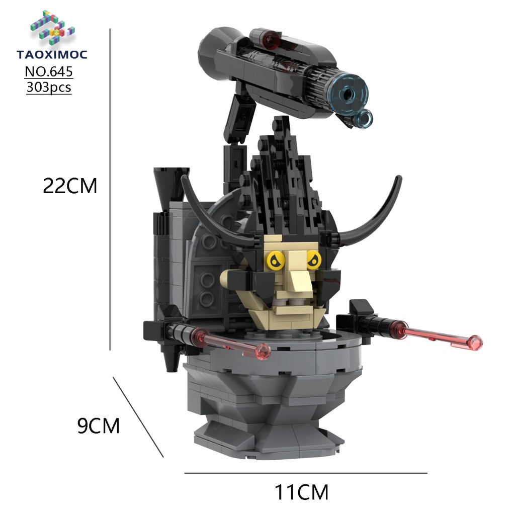 Bộ 502 Khối Xây Dựng Mô Hình Nhà Vệ Sinh Cho Trẻ Em lego Skibidi ToiletTặng ô tô
