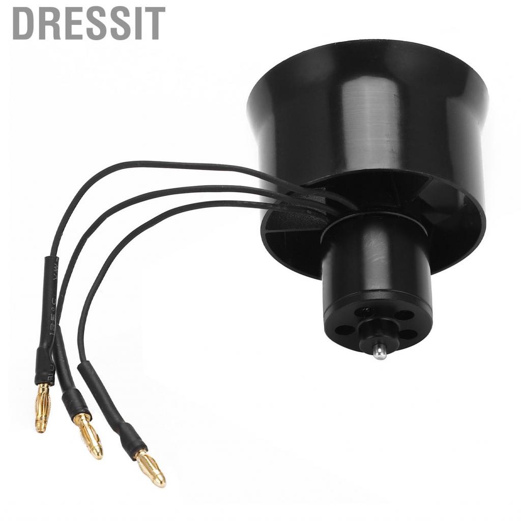 Dressit RC Airplane Brushless Motor  High‑speed Operation Rc Upgrade Parts High Efficiency Ducted Fan 30mm EDF 6 Blades for