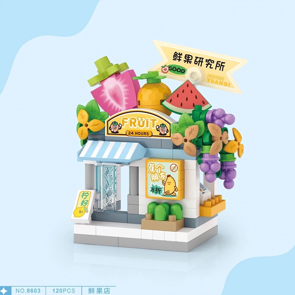 Khối Đồ Chơi Khối mini Thời Trang Cửa Hàng Quan Sát Đường Phố Cửa Hàng Kẹo Quán Cà Phê Cửa Hàng Cà Phê Làm Quà Tặng Sinh Nhật mini Để Bàn Trang Trí