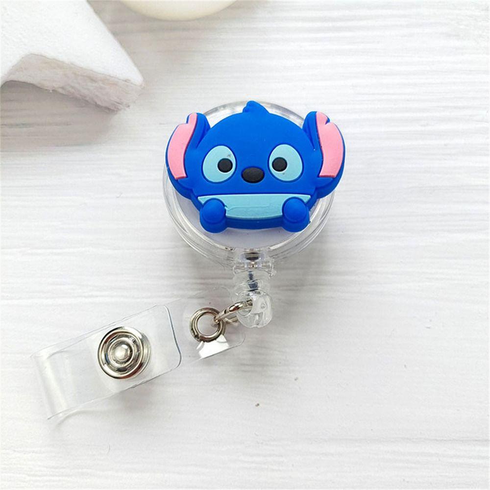 Mxmio Kẹp Giữ Thẻ Có Thể Rút Lại Họa Tiết Hoạt Hình anime kawaii Dễ Thương Dễ Sử Dụng Cho Nhân Vật Y Tá / Văn Phòng