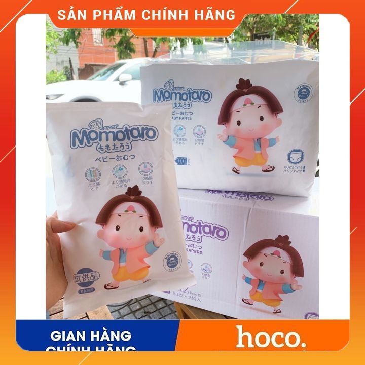 Tã bỉm MOMOTARO chính hãng dán/quầnS112/M96/M92/L84/XL78/XXL72/XXXL70