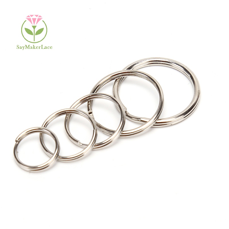 Set 100 Móc Khóa Kim Loại Tự Làm Vòng Nhẫn Tiện Dụng