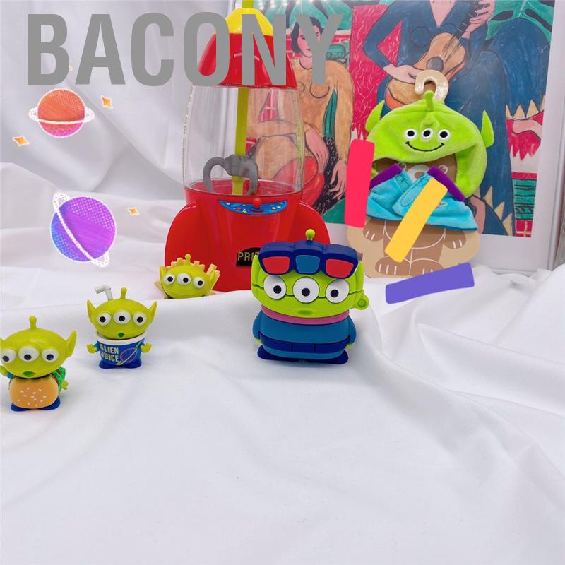 Bacony Cartoon Earbuds Case Silicone Cute 3 Eyed Monster Shape    Cover