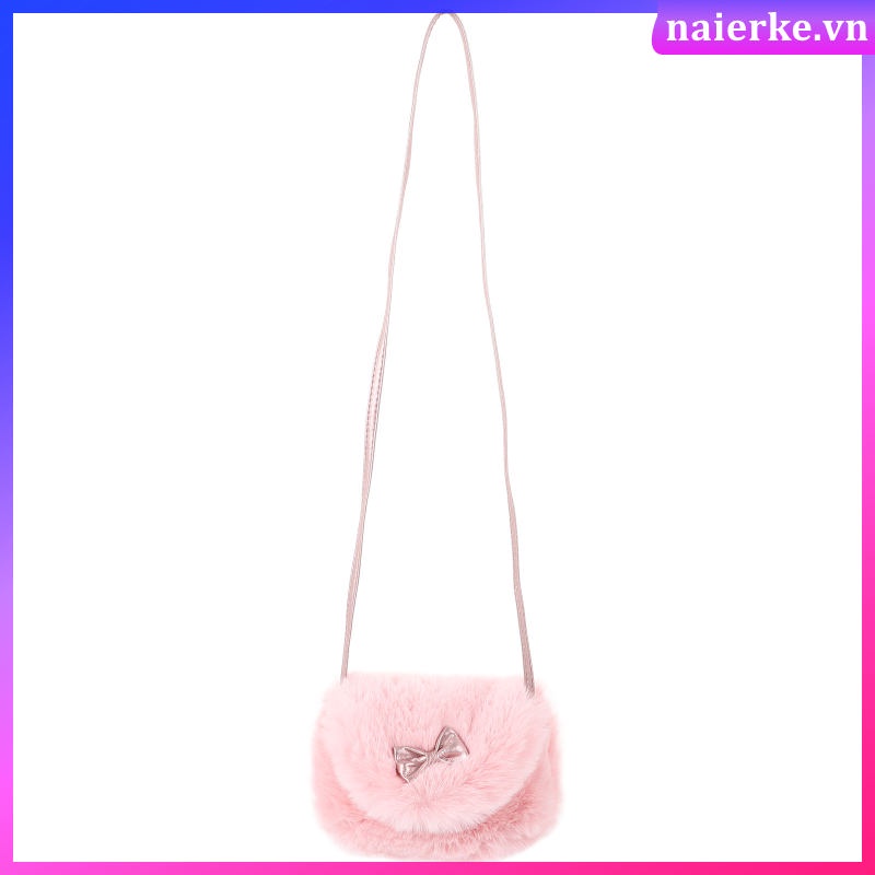 Túi Đeo Chéo Vai Bằng Lông Dễ Thương Dành Cho Nữ