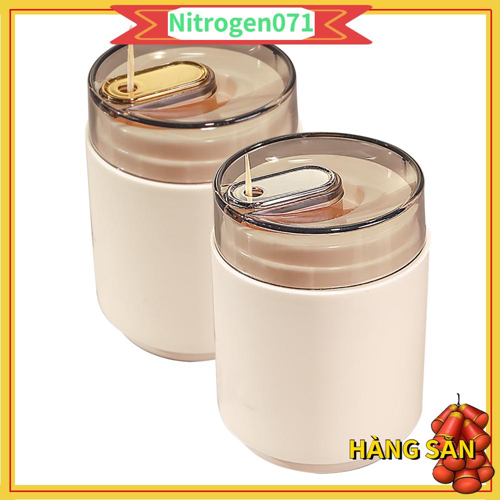 Nitrogen071 Hộp đựng tăm nhấn nhựa tự động đẩy ra cho nhà hàng gia đình