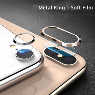Miếng Dán Cường Lực Bảo Vệ camera Sau Cho iphone xr x xs xsmax 8 7 plus Kèm Vòng Nhẫn