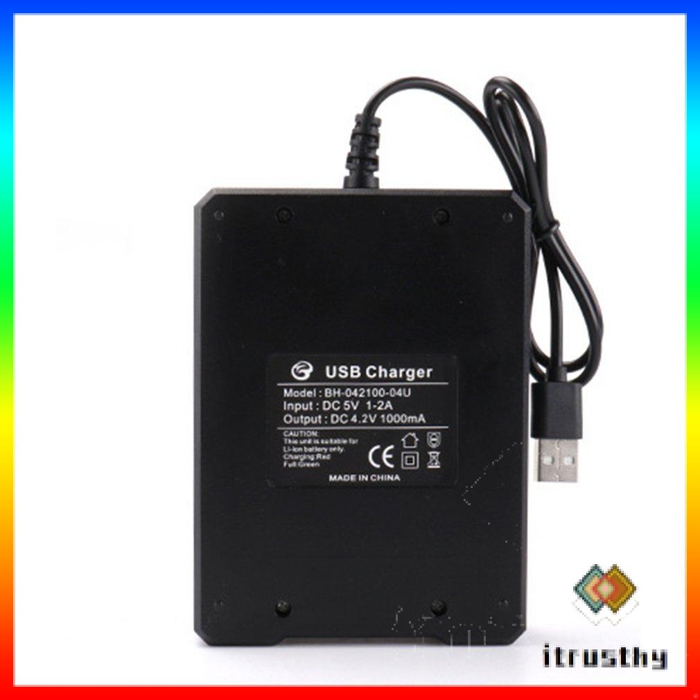 Bộ Sạc Pin Cho Pin 3.7V 18650 4 Cổng Sạc Pin Có Đầu Cắm USB Đa Năng Dụng Cụ Điện Phụ Kiện