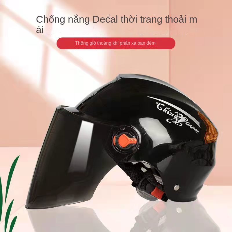Mt Phụ Kiện Xe Máy  Mũ Bảo Hiểm Xe Máy Điện Chống Nắng Mùa Hè Cho Nam Và Nữ