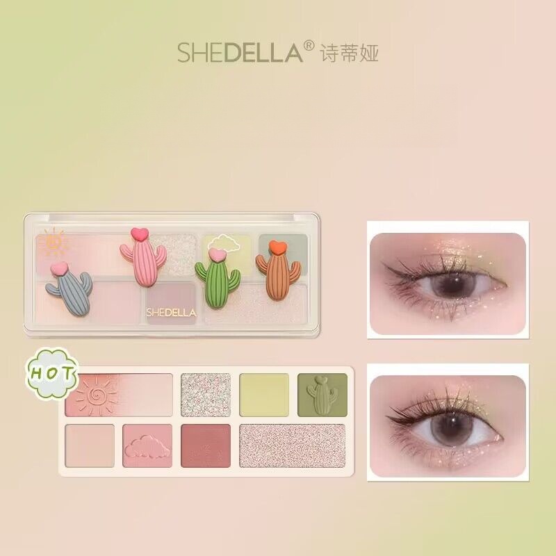SHEDELLA Bảng Phấn Mắt Matte Làm Sáng Vòng Tròn Mắt