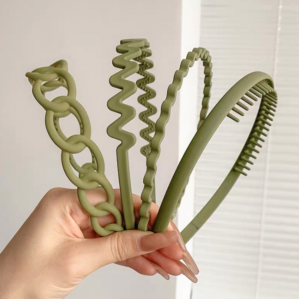 Set 4 Băng Đô Cài Tóc Màu Đen Thiết Kế Đơn Giản Thanh Lịch Cho Nữ