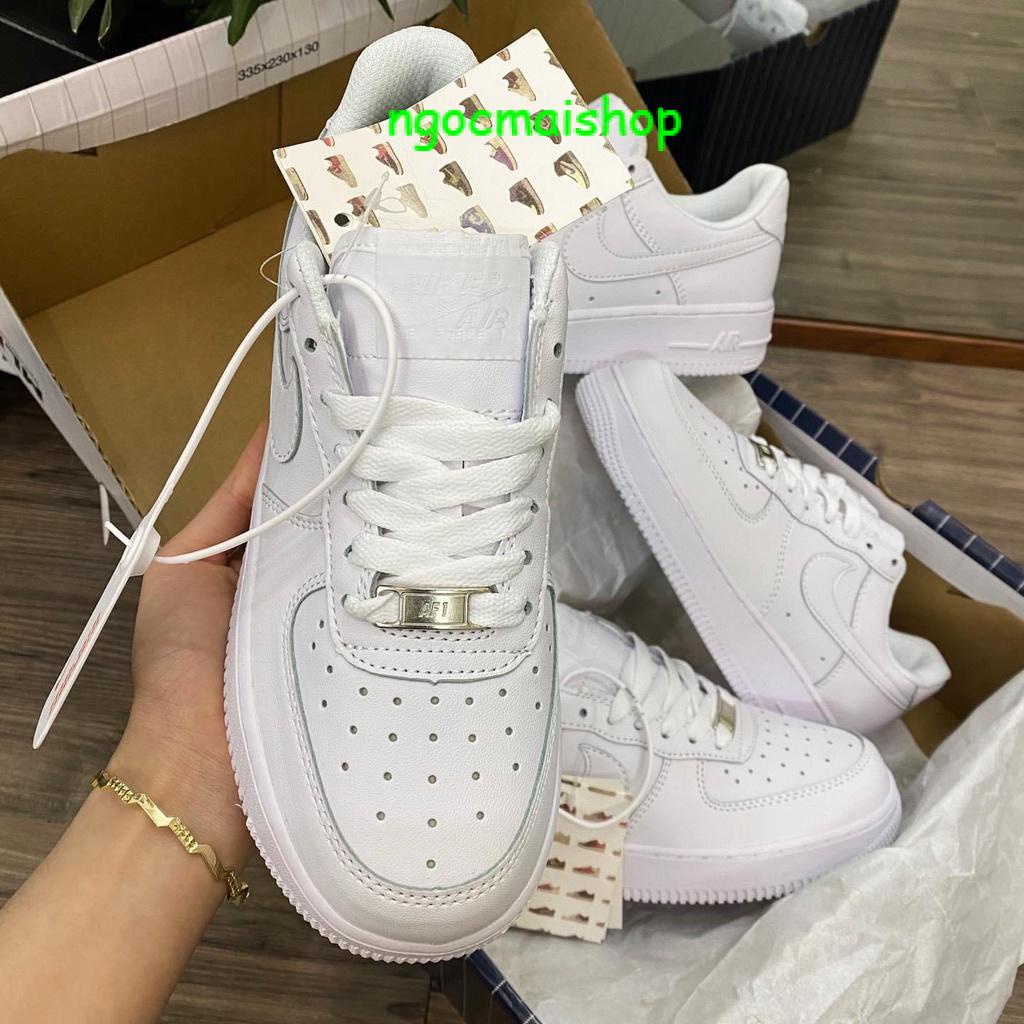𝐒𝐀𝐋𝐄 ĐẬ𝐌 ] ✅🌺]Giày_thể thao AF1 Trắng full , Giày SNEAKER trắng full nam nữ siêu hot 2023 dễ phối đồ