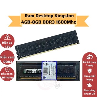 Ram kingston 4gb - 8gb bus 1600 - hàng nhập khẩu