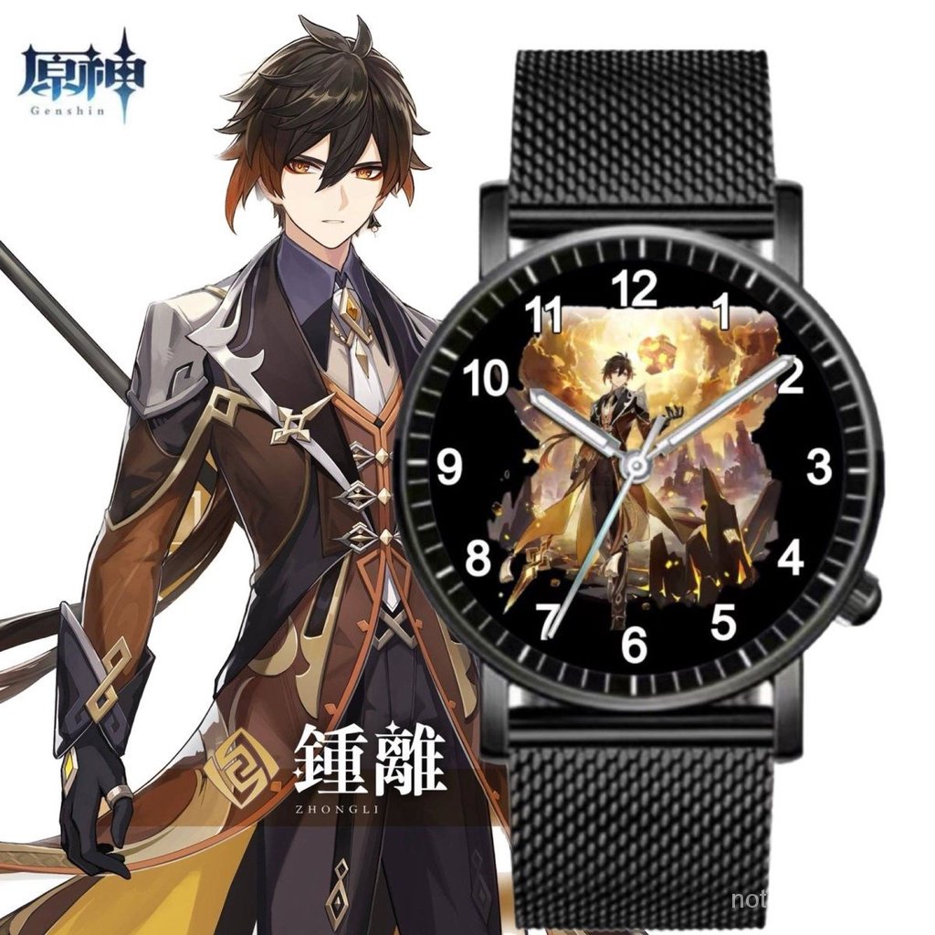 ★Genshin Impact★Ayato Đồng Hồ Đeo Tay Phát Quang Chống Thấm Nước Hai Chiều Thời Trang