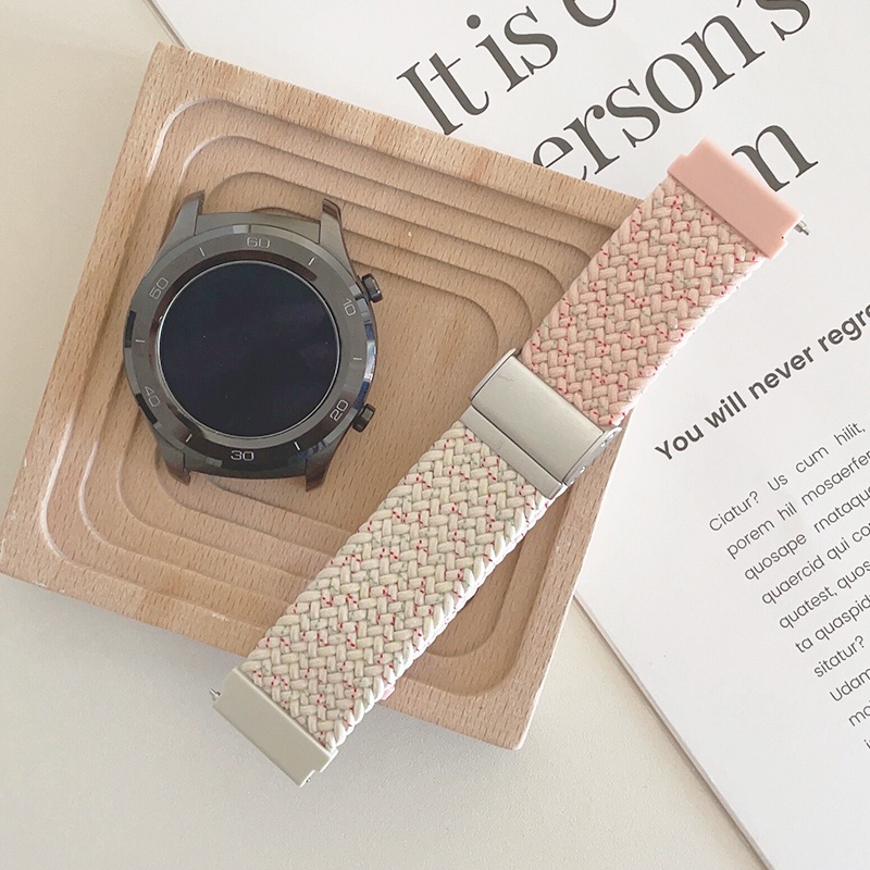 Dây Đeo nylon Dệt 18mm 20mm 22mm Thay Thế Cho Đồng Hồ Thông Minh samsung galaxy watch 6 / 5 / 4 classic huawe gt4